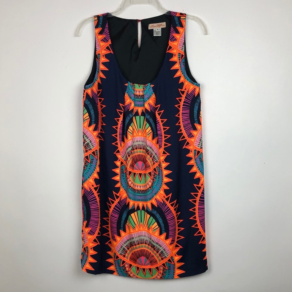 Mara Hoffman Shift Dress Vibrant Color, Size Small